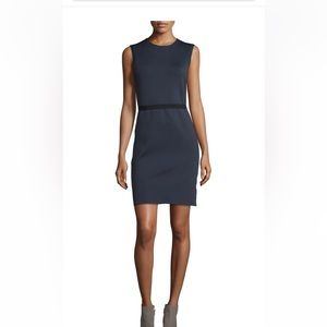 Helmut Lang Sleeveless Scuba Sheath Dress, Black
